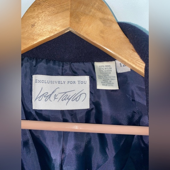 Lord & Taylor Wool Blazer Size 12 - Picture 3 of 6